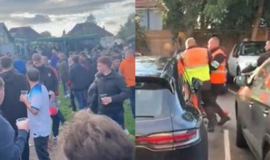 100 مشجع ألماني يعتدون على الإنجليز بالمناجل والمفاصل النحاسية