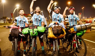 4 رحّالة يقطعون 10 آلاف كلم لدعم الأرجنتين في المونديال