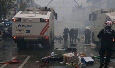 صور.. أعمال شغب في بلجيكا بعد الخسارة من المغرب