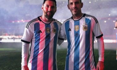 استقبال تاريخي لميسي في مباراة اعتزال ماكسي رودريغيز