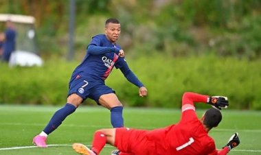 مبابي يتدرب مع رديف سان جيرمان