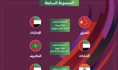 الإمارات الأولمبي يواجه نظيره الصيني يوم 6 سبتمبر ضمن تصفيات كأس آسيا