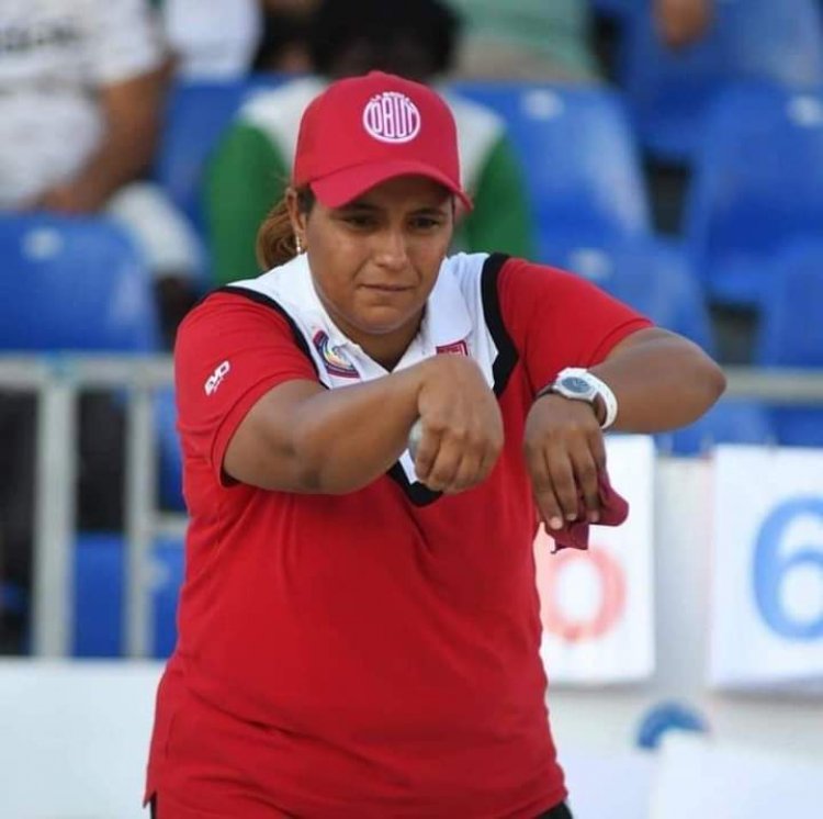 التونسية منى الباجي بطلة العالم للكرة الحديدية الحرة