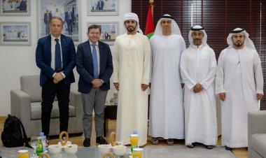 الشيخ راشد بن حميد يستقبل رئيس الاتحاد الدولي للطب الرياضي