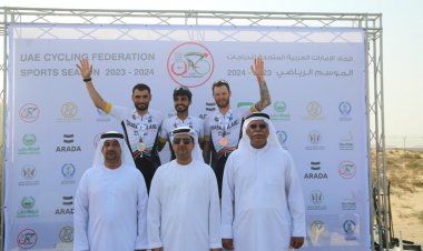 فوز شباب الأهلي بسباق الحمرية للدراجات الهوائية