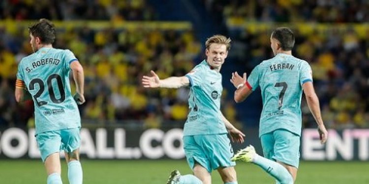 فوز مثير لبرشلونة على لاس بالماس